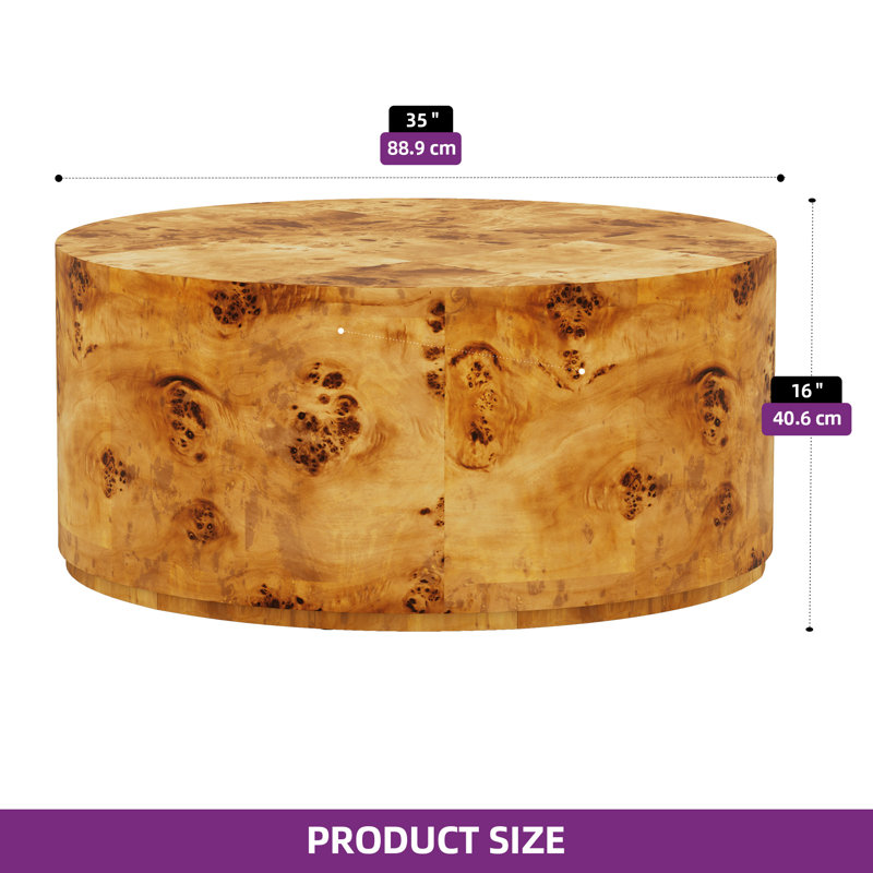 Kelly Clarkson Home Kylie Burl Wood Coffee Table & Reviews | Wayfair